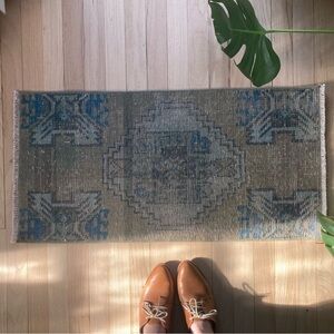 Small Vintage Turkish Accents Rug
